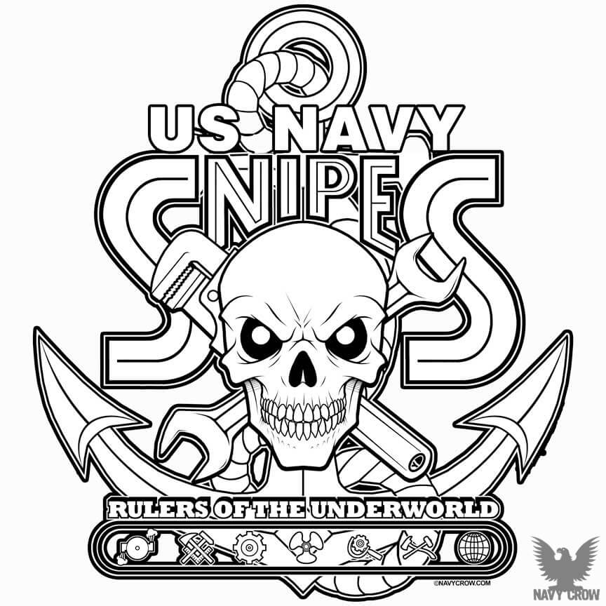 Us Navy Snipes Rulers Of The Underworld Sticker Made In The Usa