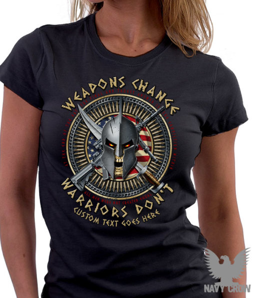 US Navy Weapons Change Warriors Dont Womens Shirt