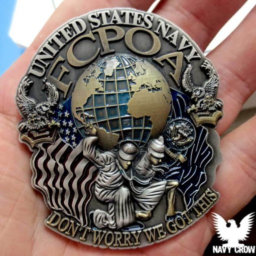 US Navy FCPOA Dont Worry Challenge Coin