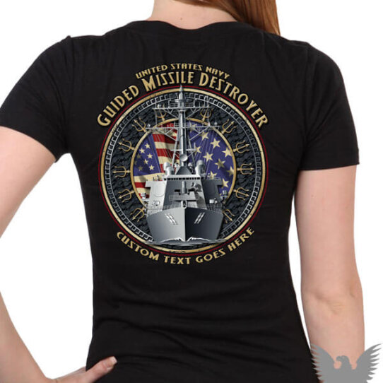 US Navy Guided Missile Ladies Shirt