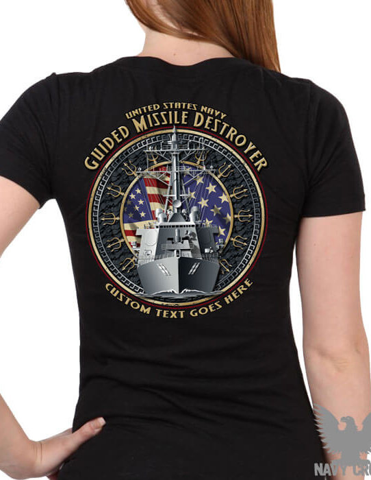 US Navy Guided Missile Ladies Shirt