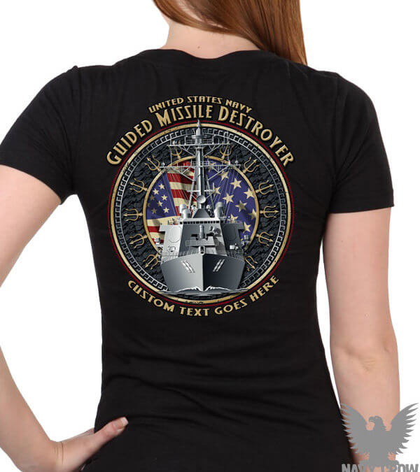 Guided Missile Destroyer US Navy Women’s Shirt
