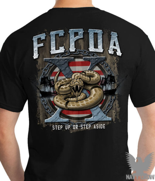US Navy FCPOA Step Up Or Step Aside Custom Navy Shirt