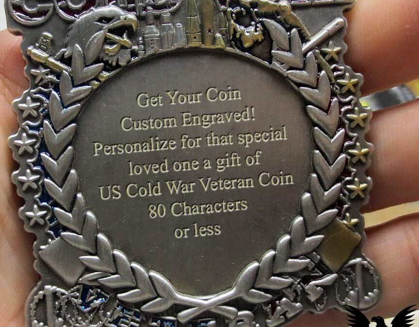 Cold War Veteran Custom Engraved US Navy Challenge Coin