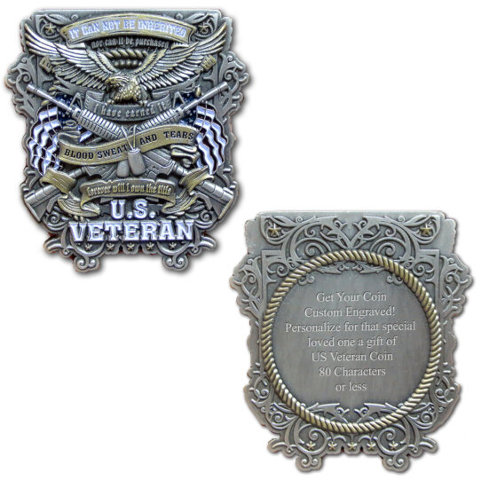 US Veteran-Engraved Coin