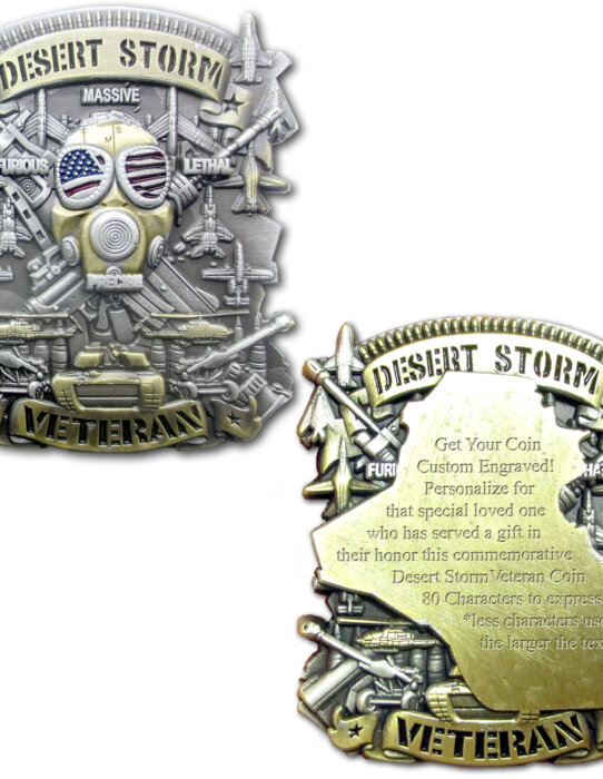 Desert Storm-Veteran-Engraved Coin