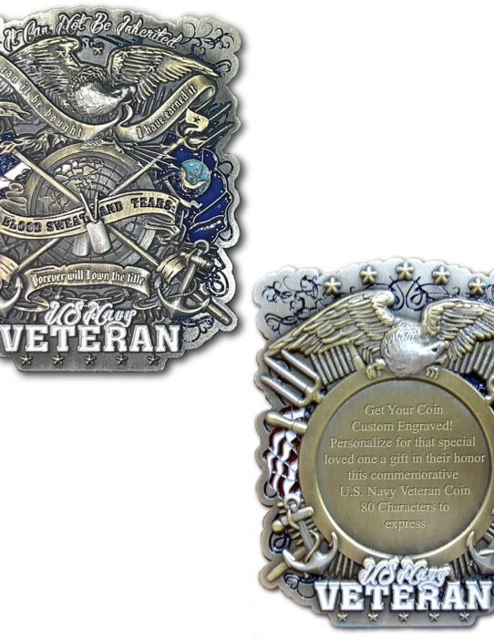 US Navy-Vet-Engraved Coin