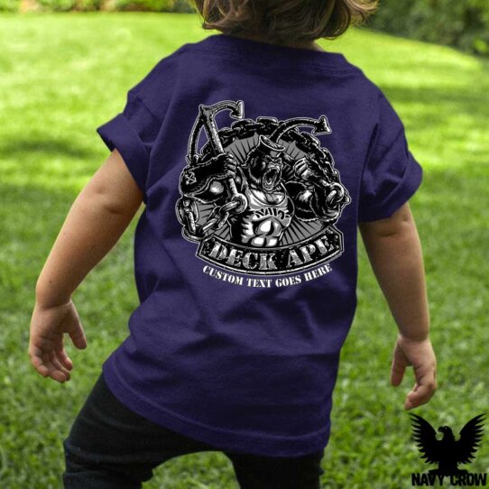 United States Navy Deck Ape Mens Kid's Shirt