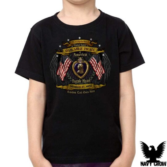Purple Heart US Navy Youth Shirt