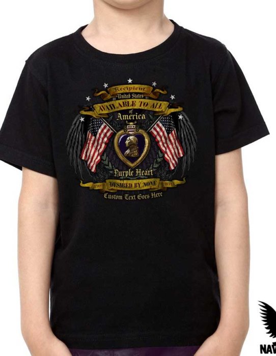 Purple Heart US Navy Youth Shirt