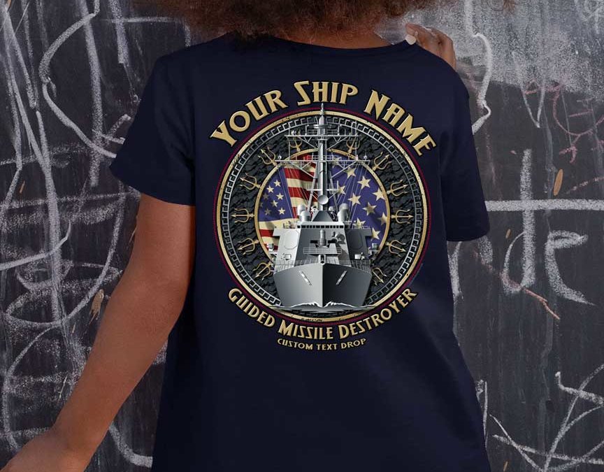 US Navy Guided Missile Destroyer Youth Shirt