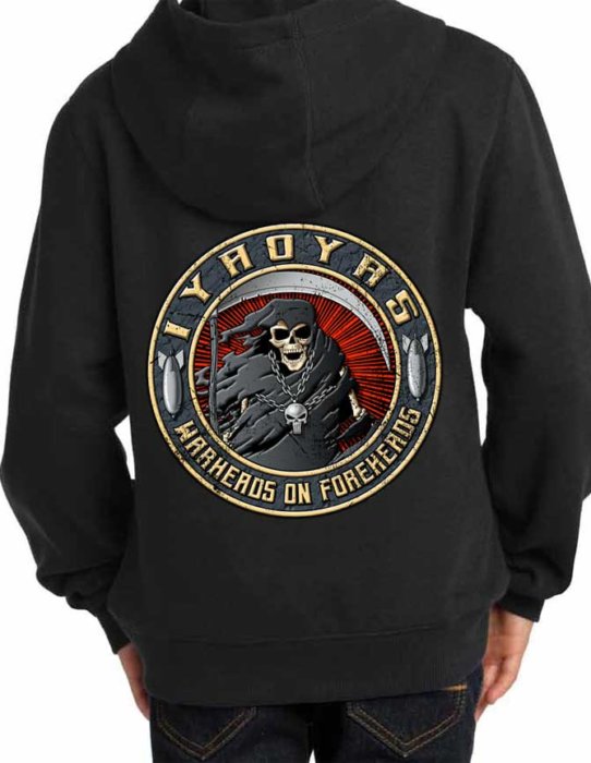 IYAOYAS If You Ain't Ordnance You Ain't Sh*t Warheads On Foreheads US Navy Youth Hoodie