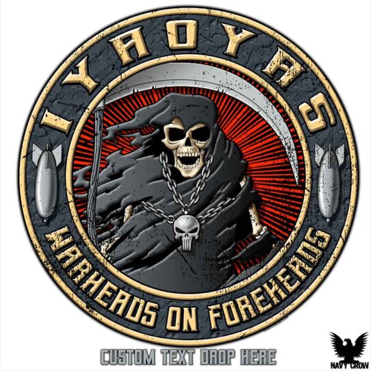 IYAOYAS Warheads On Foreheads Sticker