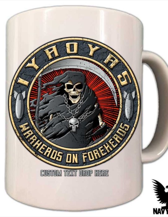 IYAOYAS Warheads On Foreheads Coffee Mug