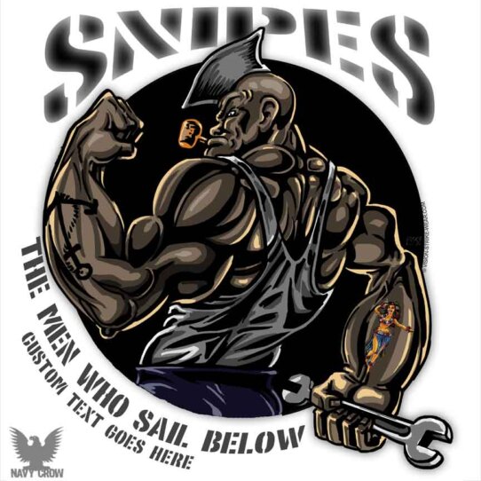 US Navy Snipes Men Below Deck Sticker