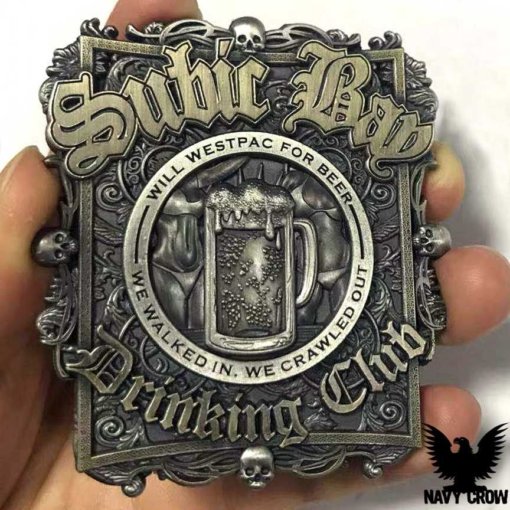 US Navy Subic Bay Custom Engraved Challenge Coin