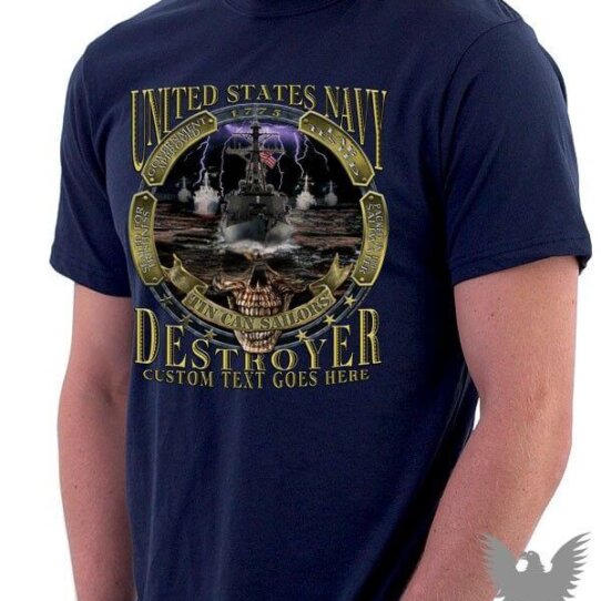 US Navy Tin Can Sailors Destroyer Arleigh Burke Shirt