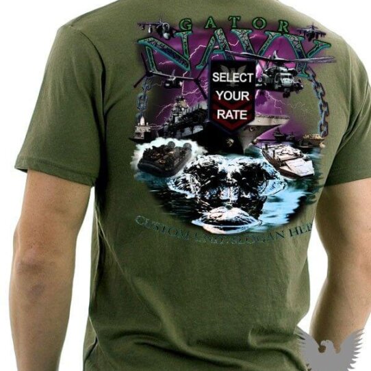 Gator Navy Rate Amphibious Assault US Navy Shirt