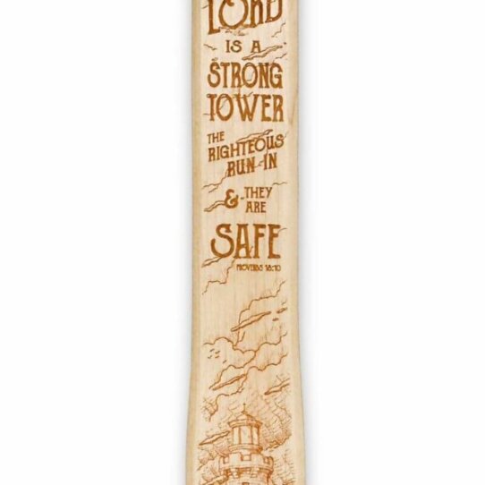 Lord Is My Tower Scripture US Navy Wooden Sword