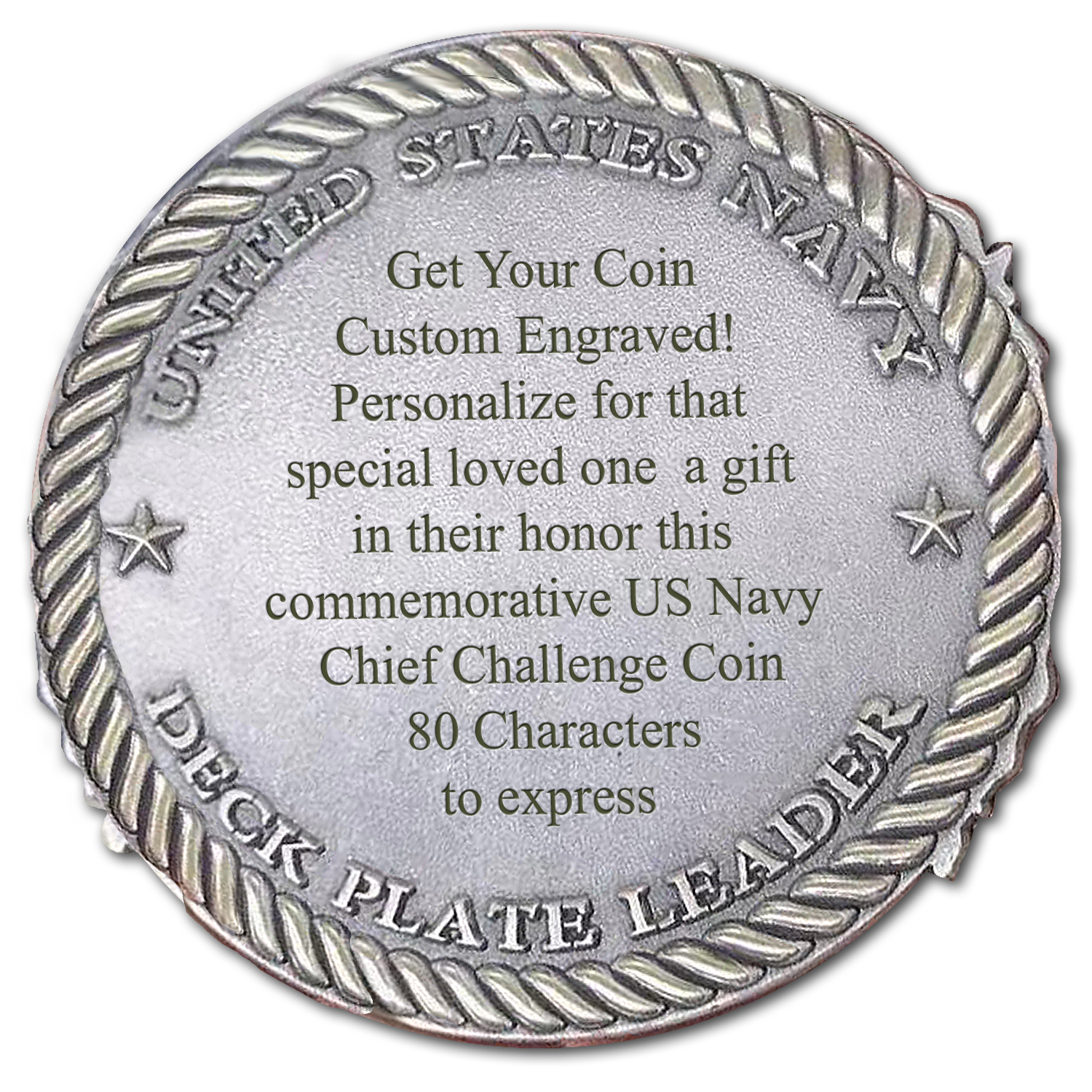 Chief-Engraved Coin-Back