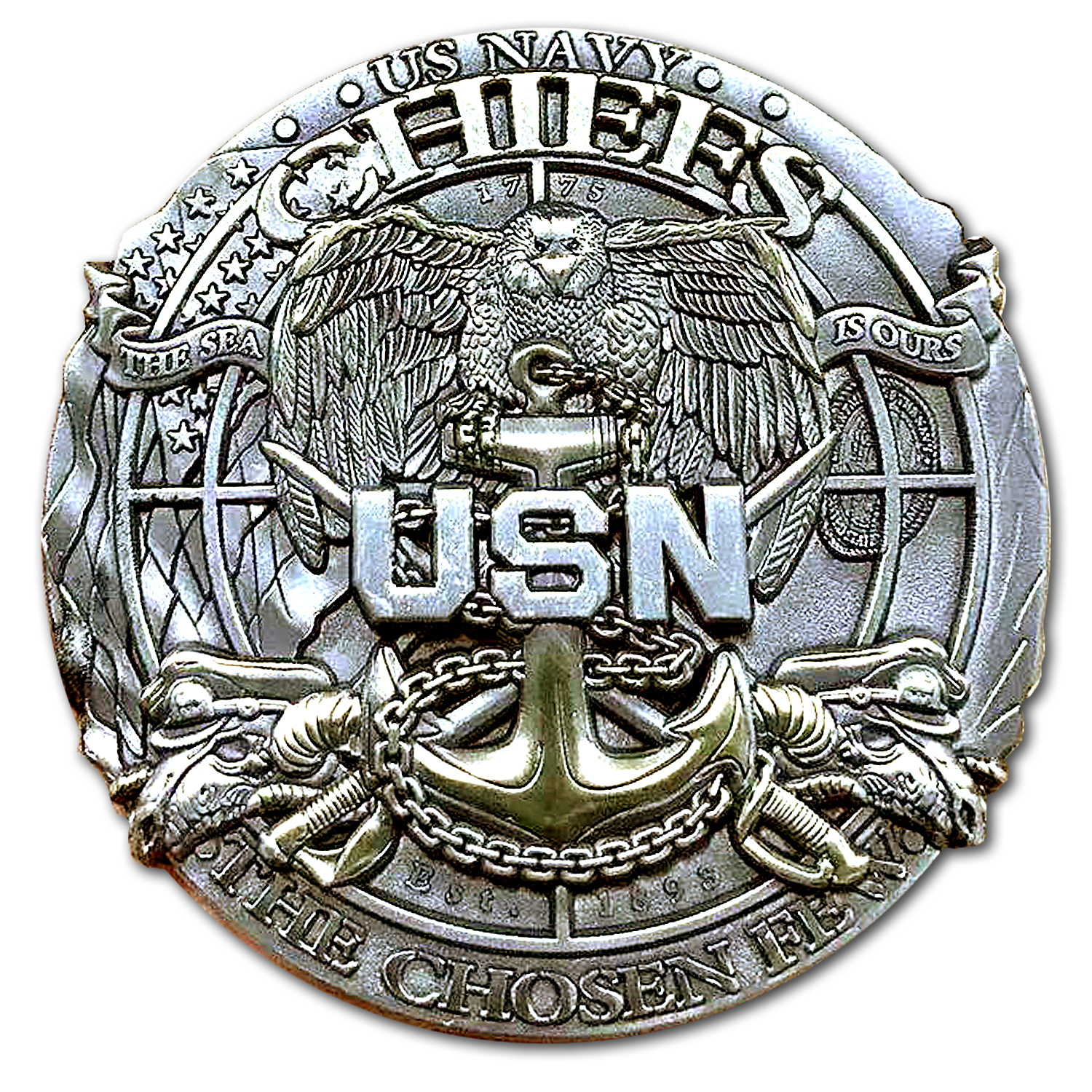 Chief-Engraved Coin-Front