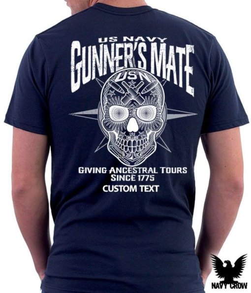 Gunner's Mate Sugar Skull US Navy Rate Shirt