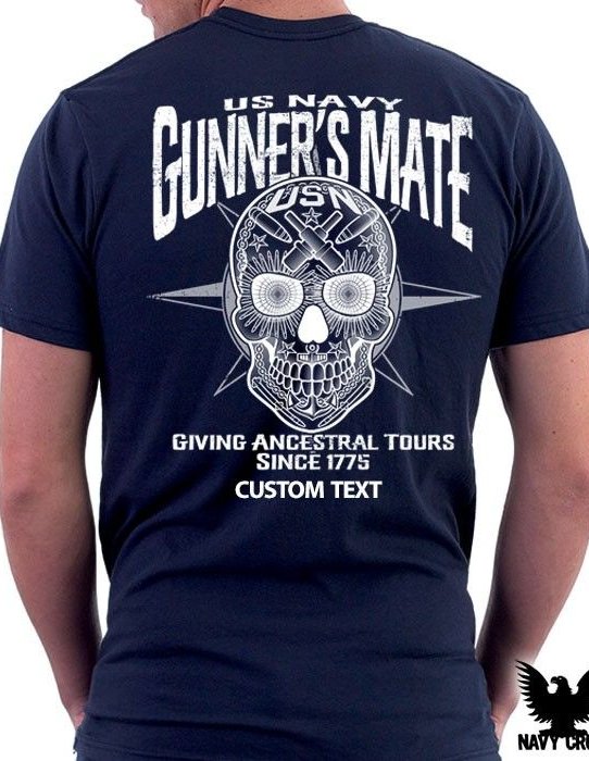 Gunner's Mate Sugar Skull US Navy Rate Shirt