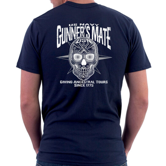 Gunner's Mate Sugar Skull US Navy Rate Shirt