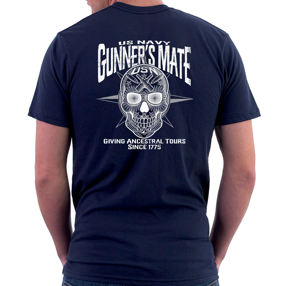 Gunner's Mate Sugar Skull US Navy Rate Shirt