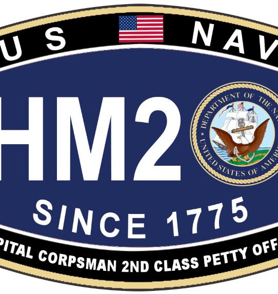 US Navy Hospital Corpsman 2nd Class Petty Officer Military Decal