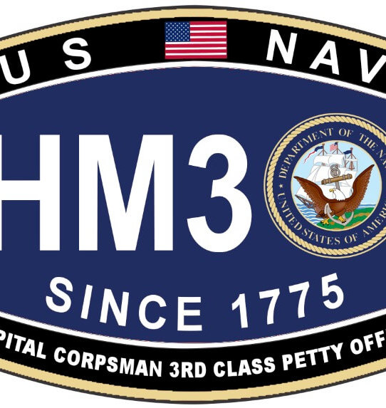 US Navy Hospital Corpsman 3rd Class Petty Officer Military Decal