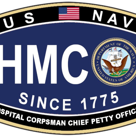 US Navy Hospital Corpsman Chief Petty Officer Military Decal