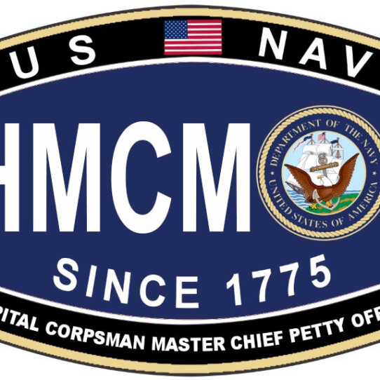 US Navy Hospital Corpsman Master Chief Petty Officer Military Decal