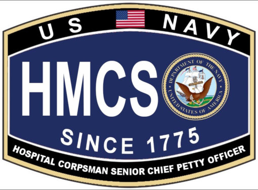US Navy Hospital Corpsman Senior Chief Petty Officer Military Decal