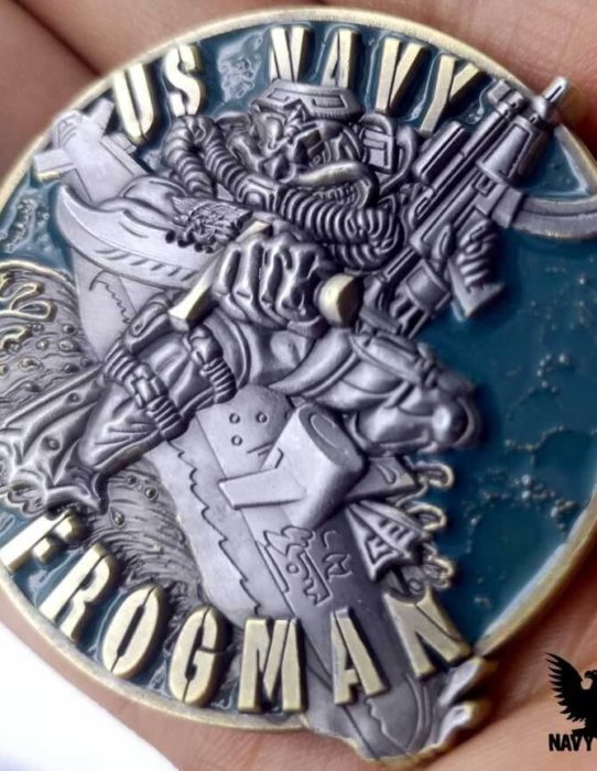 Navy SEAL Custom Engraved Challenge Coin