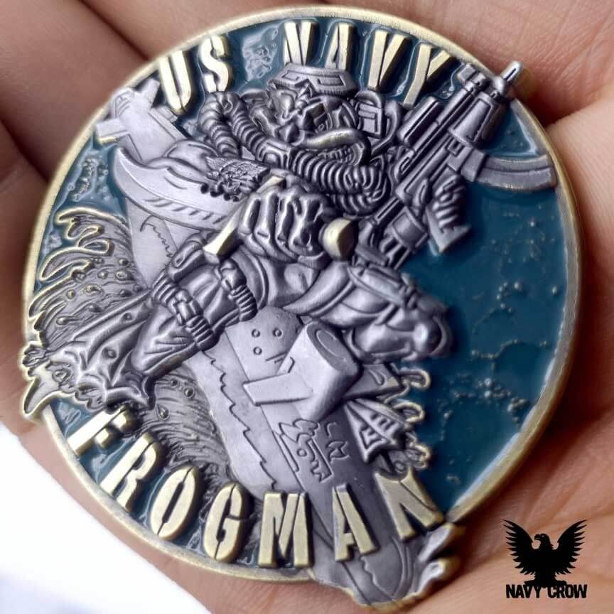 Navy SEAL Custom Engraved Challenge Coin for the US Navy