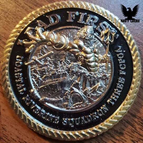 Coastal Riverine Squadron 3 US Navy Custom Challenge Coin