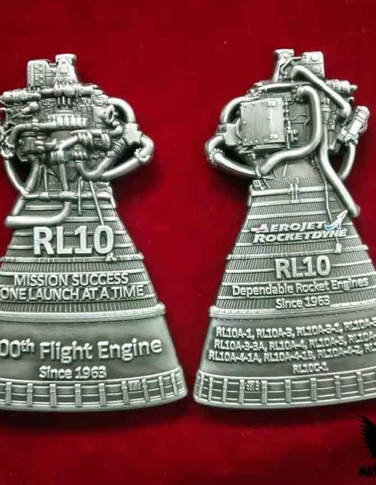 Aerojet Rocketdyne NASA RL-10 Rocket Custom Challenge Coin