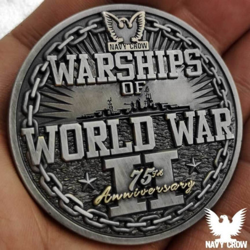 USS Iowa Warships of WW2 75th Anniversary Coin