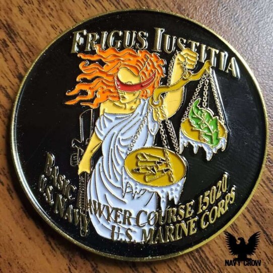 Naval Justice School Navy Custom Challenge Coin