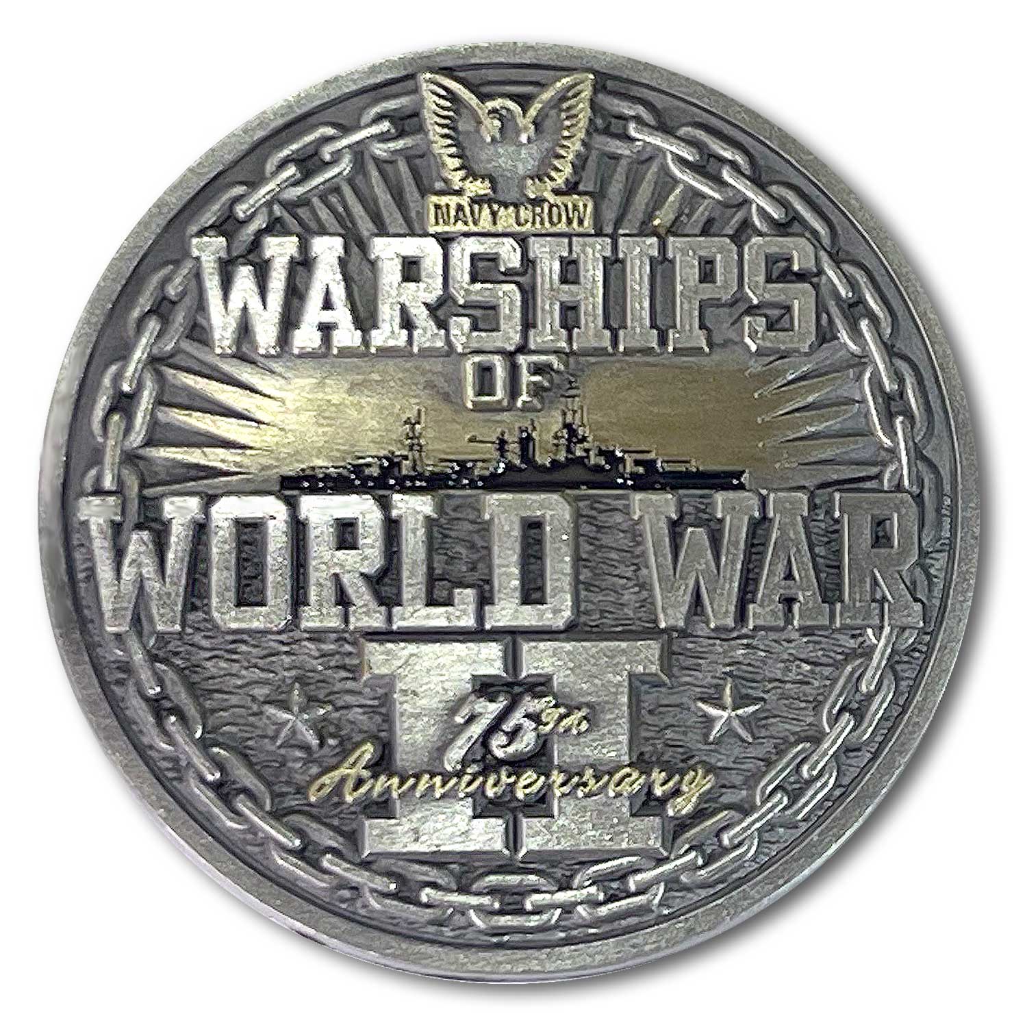 Warship coin back