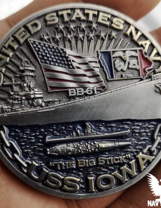 USS Iowa Warships of World War 2 75th Anniversary Coin