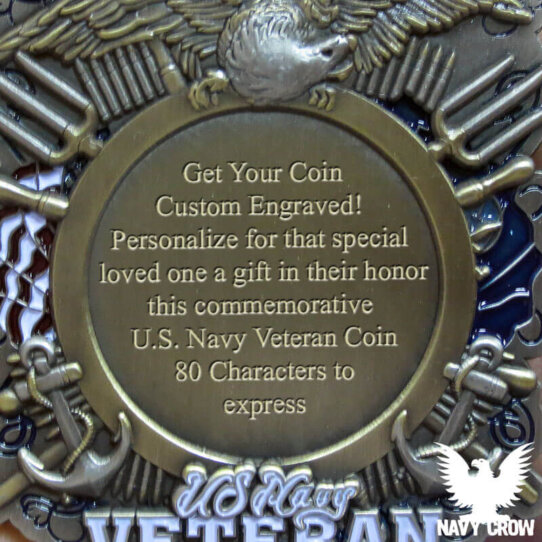 Custom Engraved US Navy Challenge Coins