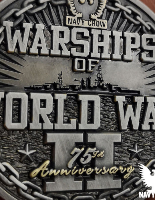 Warships of World War 2 Challenge Coins