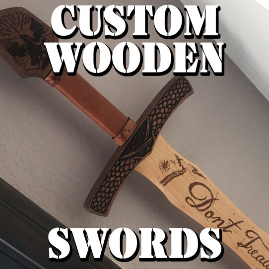 Custom US Navy Wooden Swords