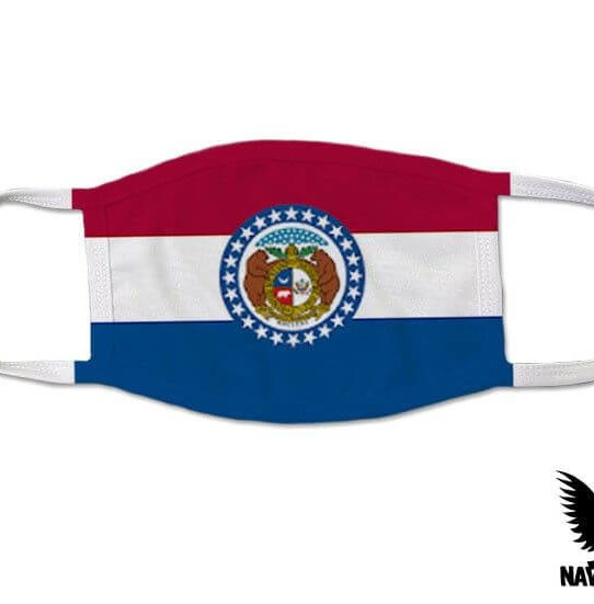 Missouri US State Flag Covid Mask