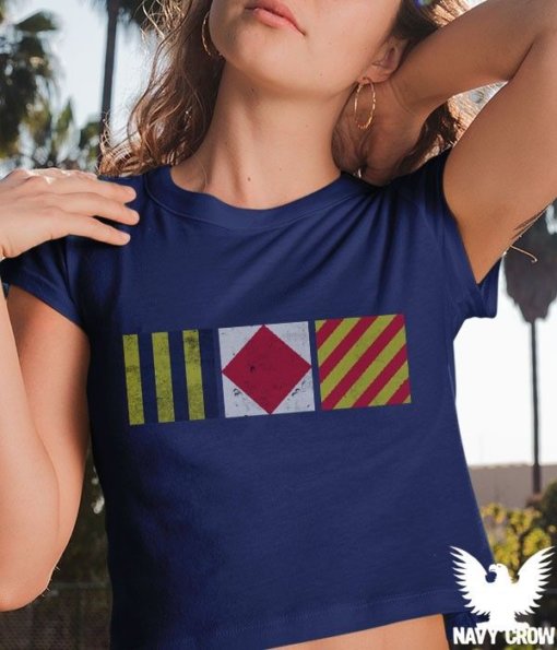 Go F&ck Yourself Nautical Flags US Navy Women's Shirt