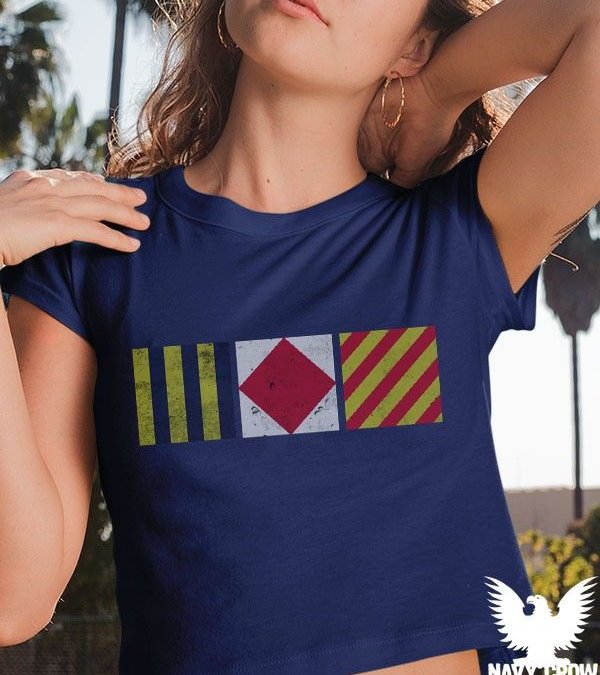 Go F&ck Yourself Nautical Flags US Navy Women’s Shirt