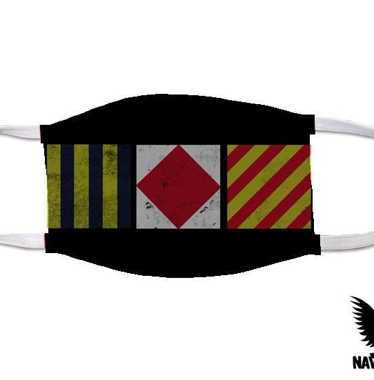 Go Fu$k Yourself Nautical Flags US Navy Covid Mask