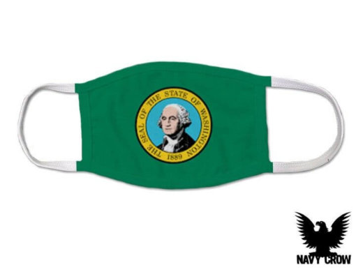 Washington US State Flag Covid Mask